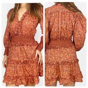 House of Harlow 1960 Wallis Rust Dress SMALL NWT